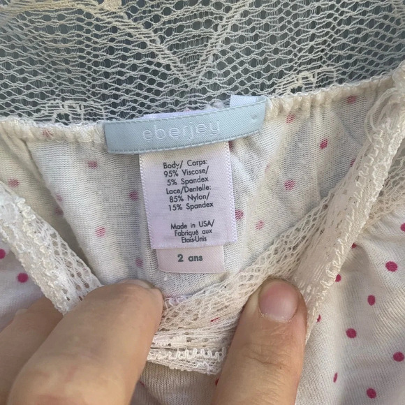 Eberjey Sweet polka dot tank top, size  2T - Picture 4 of 4